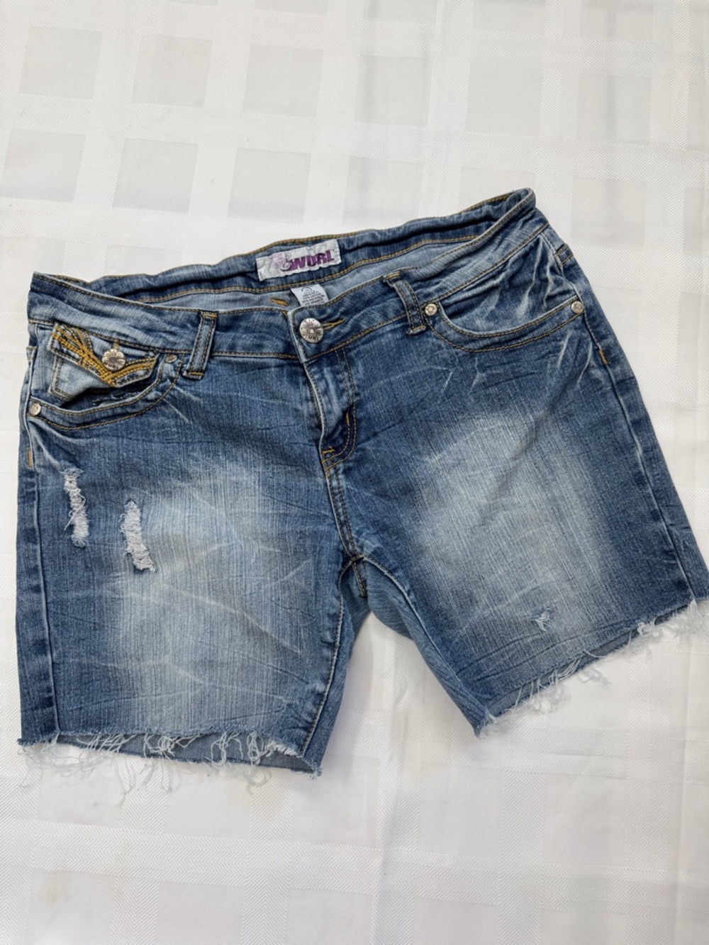 Wurl Y2K Denim Shorts - Five-Pocket Style